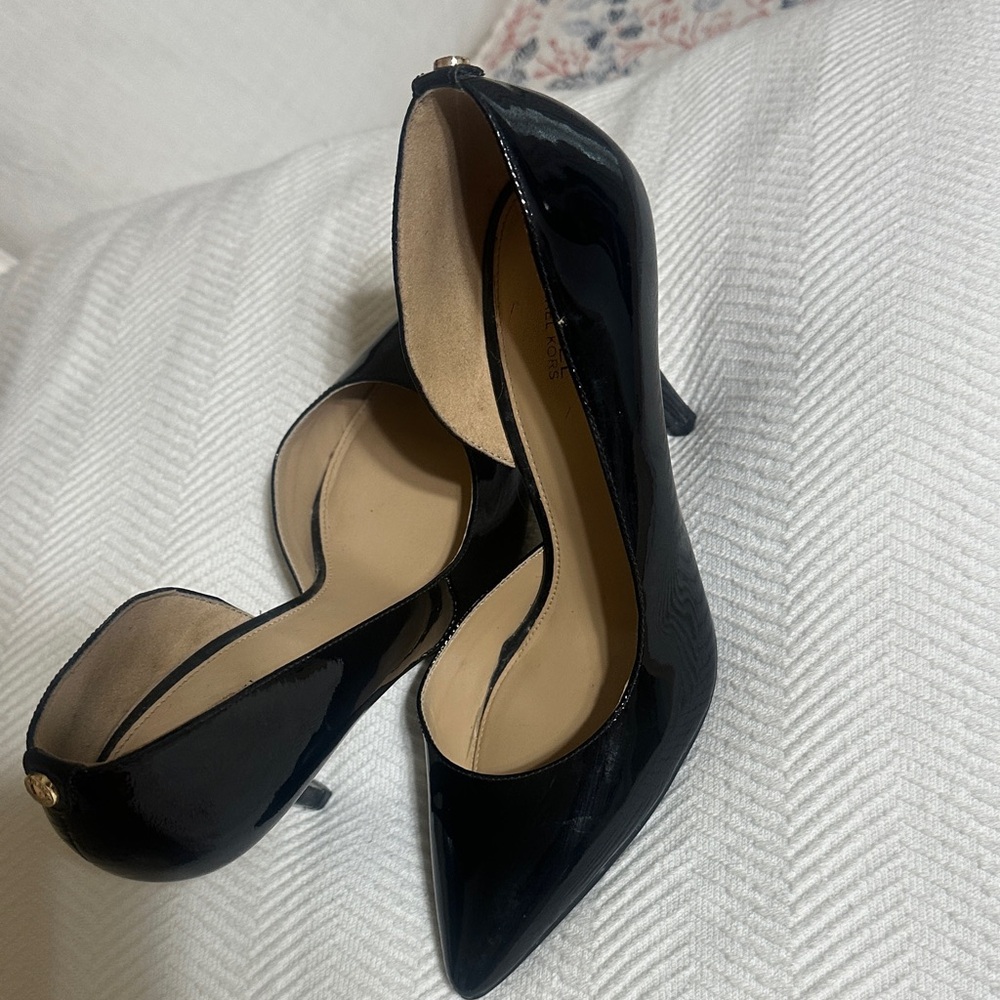 Michael Kors Shiny Black Heels